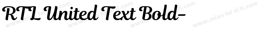 RTL United Text Bold字体转换